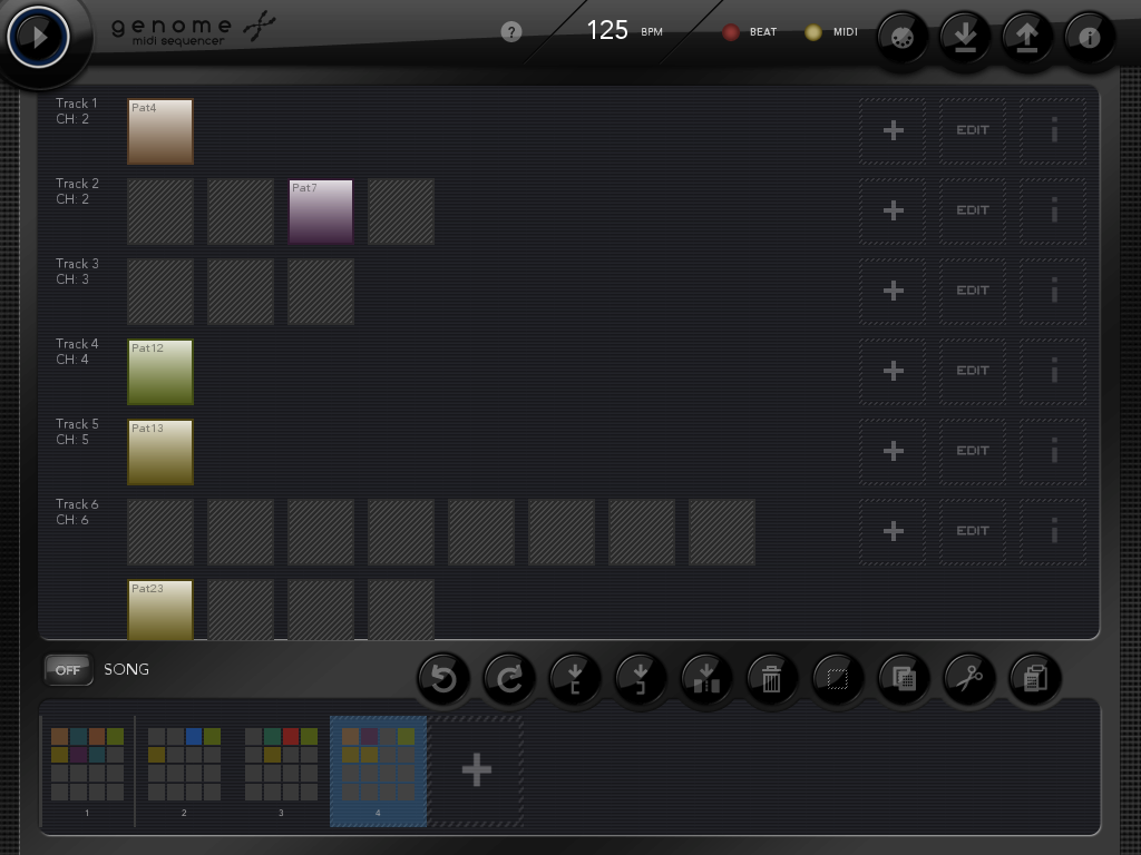 Genome MIDI Sequencer for iPad